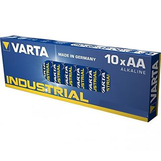 100 Varta Industrial Pro Alkaline Batterien im 10er Karton 50x AA + 50x AAA 